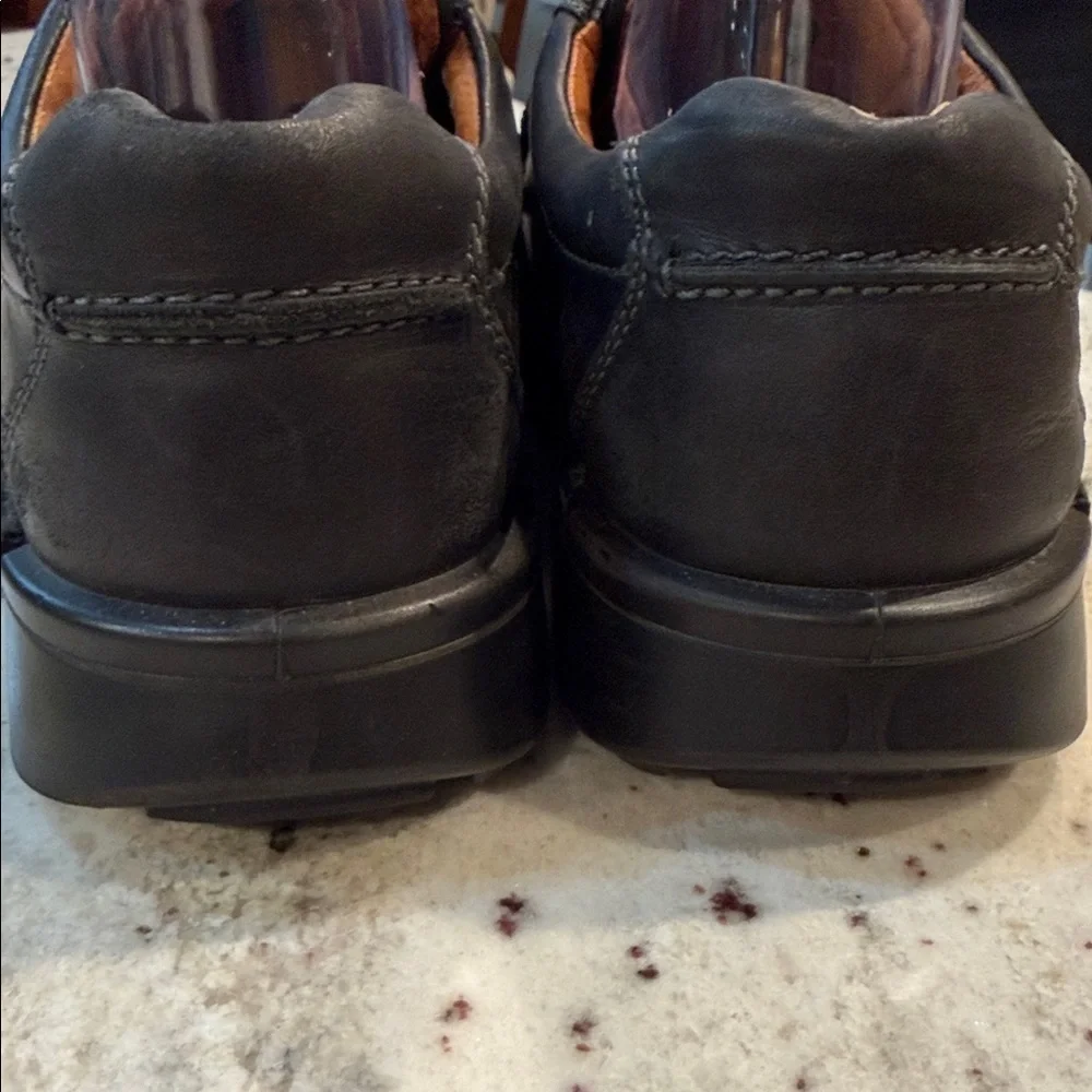 Ecco Men's Black Leather Oxfords